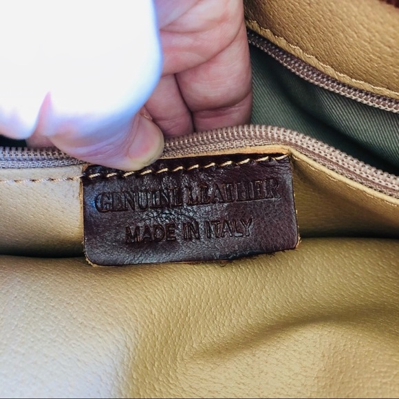 Isa 1982 Roma Medium Size Genuine Leather Handbag Made in Italy Purse Tote - Picture 9 of 12